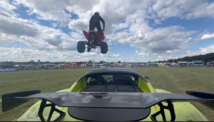 Quad bike jumps a Lotus