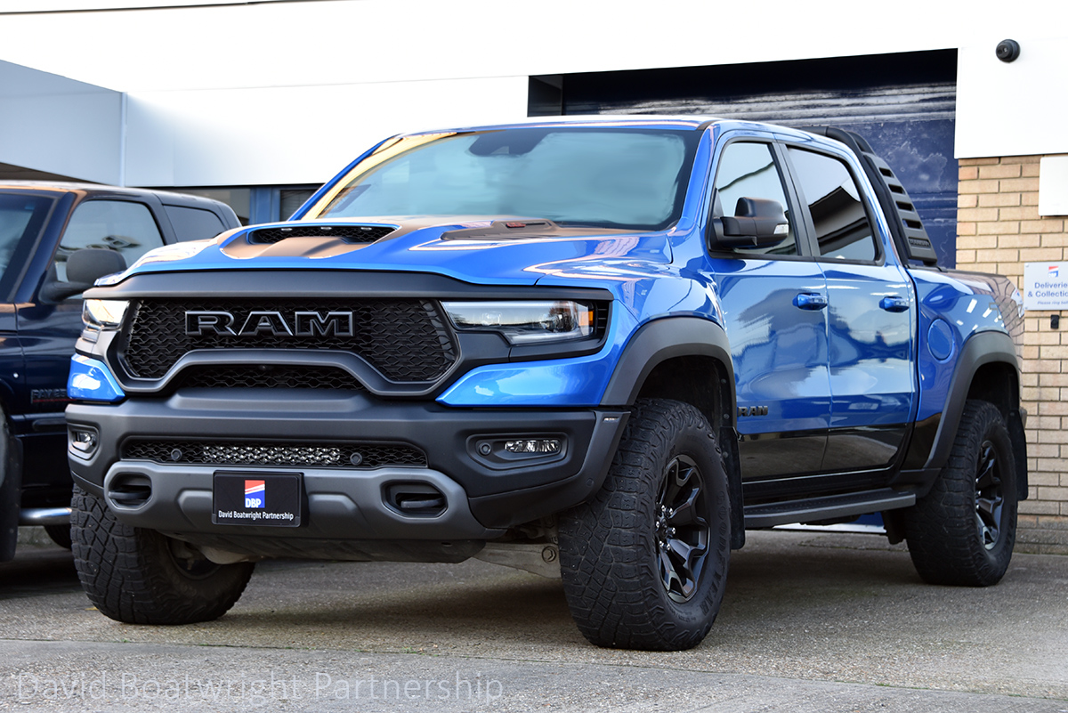 2021 RAM TRX in Hydro Blue Metallic